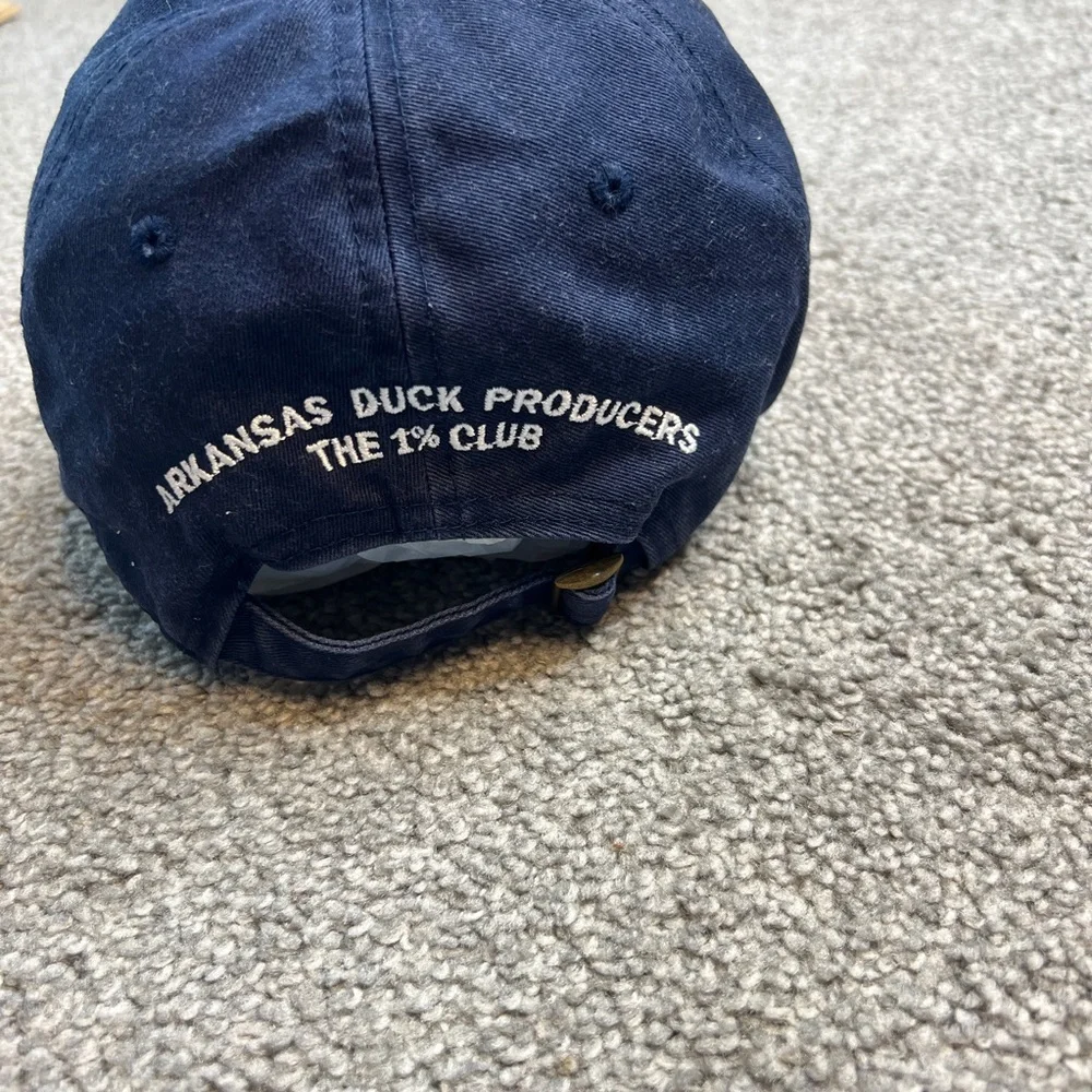 vintage delta waterfowl‎ hat mens blue white cap adjustable duck hunting outdoor - Picture 8 of 11